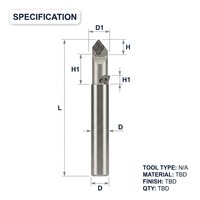 Usine en gros personnalisable 45 degrés chanfreinage CNC fraise en bout OEM remplaçable insérer barre de coupe jetée avec support ODM