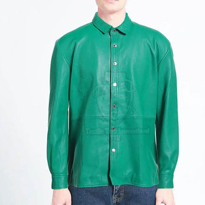 Camisas de Cuero para Hombre de Primera Calidad, Más Vendidas, Color Sólido, Cómodas y Transpirables, en Venta en Línea - Product Image 2