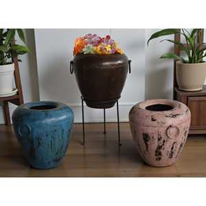 Maceta de Hierro Antigua Ecológica para Decoración del Hogar, Recubierta con Pintura en Polvo para Plantas de Interior y Exterior, Ideal para Cajas de Suelo cm - Product Image 2