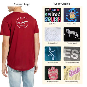 เสื้อยืดผู้ชายทรงโค้งมีชายโลโก้ตามสั่งผลิตตามสั่ง - Product Image 2