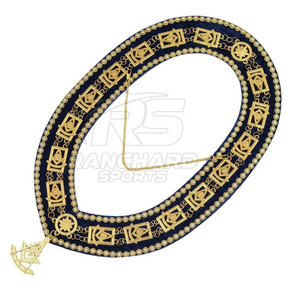 Collar Masónico con Juego de Joyas, Conjunto de Insignia para Oficial de la Francmasonería, Collar y Joyas Masónicas Personalizadas - Product Image 4
