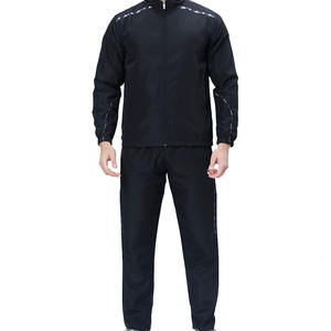 Vêtements de sport d'hiver à motif solide pour hommes vente en gros de survêtements de fitness avec fermeture à cordon - Product Image 4