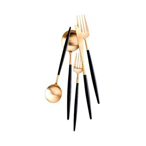 Silver Mirror Polished Utensils With <b>MOP</b> Round Design <b>Handle</b> Flatware Set Forks Spoons Knives Flatware Steel Cutlery Set - Product Image 6