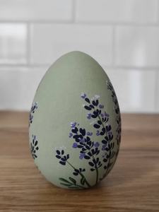 Oeufs de Pâques en bois de style religieux unique avec des fleurs Cadeaux de Pâques d'affichage à la maison en contreplaqué durable sur demande - Product Image 3