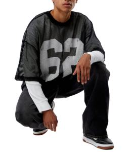 Camiseta de fútbol de malla holgada de verano, fabricante de camisetas de fútbol personalizadas por sublimación, ropa urbana, camiseta de béisbol para entrenamiento de equipos deportivos - Product Image 1