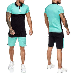 Precio de fábrica barato al por mayor de 2 piezas conjunto de ropa deportiva para hombre conjunto de dos piezas deporte Fitness ropa para correr - Product Image 6
