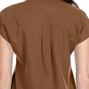 Conjuntos de uniformes de enfermera con cuello en V y logotipo personalizado para hombres y mujeres, dentista, enfermeras, Hospital, Top, pantalones para correr, trajes de uniformes dentales de lona - Product Image 4