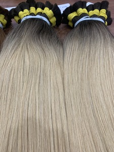 MEGA VENTE DE 2024!!! 100% cheveux humains sans perte ni enchevêtrement haute qualité Ombre couleur en vrac Extensions de cheveux cheveux humains pour femme - Product Image 5