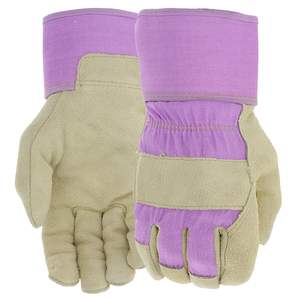 Gants de sécurité robustes en cuir de vache fendu avec caractéristiques ignifuges et anti-impact pour les travaux de construction à Sialkot Pakistan - Product Image 1