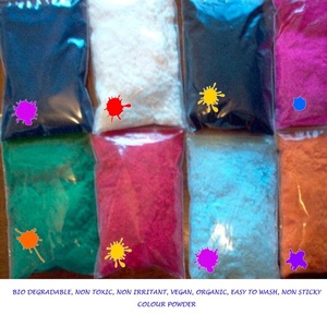 Poudre d'amidon de maïs écologique colorée de 15 couleurs pour les décorations de fête de fête Graduation Halloween Nouvel An Thanksgiving - Product Image 6