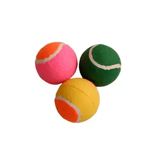 Factory Customized Logo Printed Rubber Tennis Ball Eco-friendly Material Dog Training Toys Balls Interactive Pet Toy Ball