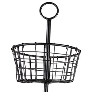 Cesta de almacenamiento de metal hecha a mano para la decoración del hogar organizador rústico vintage de Williston Forge - Product Image 4