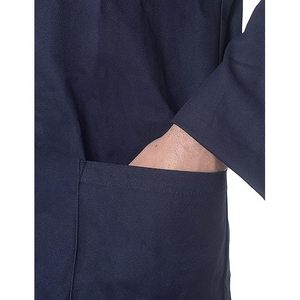 Bata de Trabajo Larga Unisex CBF Balducci Group, Azul, 100% Algodón, Camisa Industrial de Laboratorio, Cómoda y Duradera, Hecha en Albania - Product Image 4
