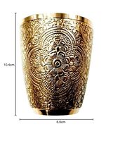 Gobelet en verre et laiton de haute qualité, nouveau design, récipient Highball, pour cérémonies religieuses, communion, mariage, capacité >3L, fabriqué en métal et argile