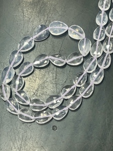 Cuentas de gotas de pera facetadas de cuarzo hielo Natural a granel, hebra de 16 pulgadas, 6x8-9x13mm, taladro recto, fabricación de joyas al por mayor - Product Image 3