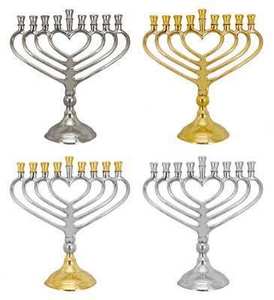 Handmade Gold Finish Menorah Candle Stand Customizable Home Decorative Christmas and <b>Easter</b> <b>Ornament</b> - Product Image 4