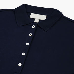 Patrón sólido informal para mujer, camiseta de polo, Camisa lisa de punto transpirable para mujer, característica antiarrugas, logotipo personalizado - Product Image 6