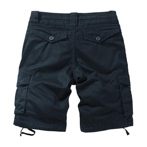 2025 alta tendencia hombres 100% algodón Cargo Jeans multibolsillos corto calidad Premium antiarrugas patrón sólido estambre tela - Product Image 2