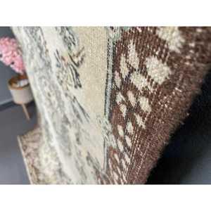 Tapis turc vintage 3,9x6,8 pieds, tapis persan brun - Product Image 3