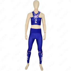Vêtements de sport personnalisés, ensembles de soutien-gorge et leggings de yoga, vêtements de sport, shorts de yoga sans couture, ensembles coton pour femmes - Product Image 2