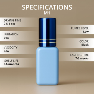 Pegamento para Extensiones de Pestañas de Marca Privada, Secado en 0.5-1 Segundos, Logotipo Personalizado, Fijación Fuerte, Paquete Premium, Pegamento para Pestañas OEM - Product Image 2