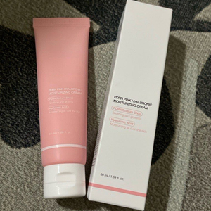 Crème hydratante à l'acide hyaluronique 50 ml avec aloe vera et vitamine E pour apaiser et raffermir la peau, crème visage rose DNA PDRN - Product Image 2