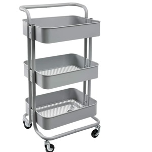 Top Table À Manger Chariot Meubles De Luxe Or En Acier Inoxydable Chevet Métal et Verre Chariot Design D'intérieur Table Chariot - Product Image 3