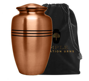 Urne funéraire de style américain et européen pour adultes, capacité de 220 pouces cubes, écologique, durable, personnalisable, pour enterrement et crémation - Product Image 1