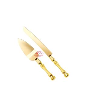 Ensemble de couteau à gâteau et de serveur pour mariage Restaurant Hôtel Utilisation 2025 Vente chaude Poignée de créateur faite à la main en métal - Product Image 4