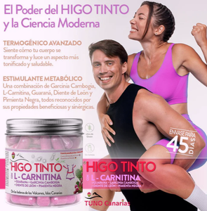HIGO TINTO Intensive capsule in polvere con L-carnitina 90-Cap gestione del peso integratore alimentare potenziatore di grasso - Product Image 2