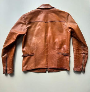 Vestes en cuir pour hommes les plus vendues, qualité supérieure, style vintage, séchage rapide, respirantes, vente en gros personnalisée, nouveau modèle à col montant - Product Image 2