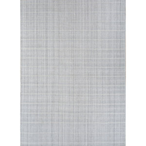 Tapis Jaipur ZA tissé à la main pour animaux de compagnie, gris et noir rayé, grand format 9x12 rectangulaire, en viscose, fait main HPL-07 - Product Image 1