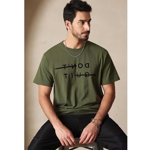 เสื้อยืดคอกลมแขนสั้นสำหรับผู้ชายเสื้อคอตตอนพิมพ์ลายกราฟิกไซส์ใหญ่พิเศษ - Product Image 3