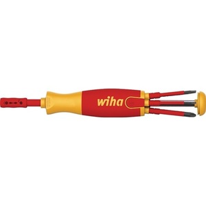 WIHA 6-Piece Slotted Magazine Bit Holder VDE Insulated (+/- SL/PZD) <b>Polybagged</b> Promotional Screwdrivers Model 38611 - Product Image 1