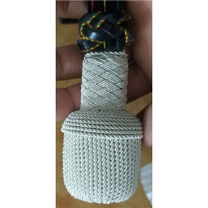 2024 espadas de oficial de alta calidad personalizadas cordón trenzado acabado con revestimiento de Metal logotipo personalizado para la industria textil del hogar de prendas de vestir - Product Image 3