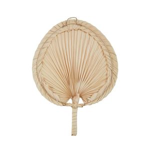 Éventails en raphia bambou feuille de palmier naturelle Hotsale éventails d'été pour fournitures de fête mariage Camping cadeau tenant le ventilateur - Product Image 1