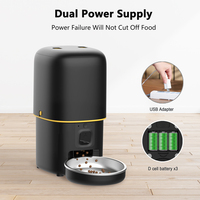 Distributeur automatique intelligent pour animaux de compagnie 4L avec caméra Tuya WiFi et contrôle à distance par application, bols en acier inoxydable et en plastique, vidéo HD 1080p