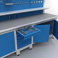 Banco da Lavoro Industriale in Metallo Detay, Best Seller, Componenti Essenziali per Motori PLC, Parti di Cuscinetti, Luce LED ad Alta Efficienza, Facile da Usare