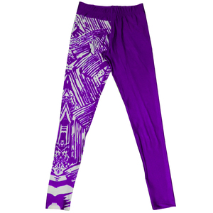 Verde Lima estampado gráfico mujer Control de barriga Yoga gimnasio entrenamiento pantalones cintura elástica transpirable sostenible mallas ecológicas - Product Image 2