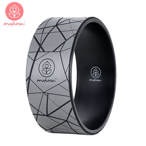 Roue de yoga en ABS haute capacité respectueuse de l'environnement avec surface antidérapante Conception d'impression personnalisée unique sûre pour une utilisation populaire - Product Image 2