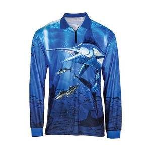 Camiseta de pesca de torneo personalizada para hombre, camisa impermeable de poliéster de secado rápido, ropa de pesca al aire libre sublimada al por mayor - Product Image 4