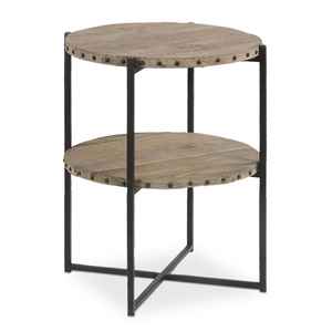Modern Industrial Metal Side <b>Table</b> for Living Room - Product Image 1