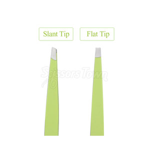 Pinzas para cejas de acero inoxidable de alta calidad para maquillaje, pinzas para cejas con embalaje personalizado - Product Image 3