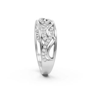 Bague scintillante tressée en argent - Product Image 2