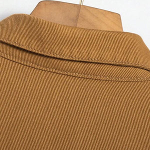 <b>Men's</b> Winter New Solid Color Casual Jeans <b>Jacket</b> with Covered Button Closure Front Logo 100% Cotton Eco-Friendly & Breathable - Product Image 4