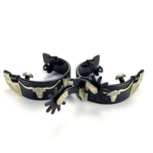 Espuelas de caballo de acero inoxidable personalizadas, equipo de equitación duradero, opciones de grabado y forma para uso ecuestre - Product Image 3