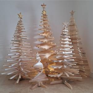 PRODUITS ARBRE DE NOËL DÉCORATION ÉCOLOGIQUE CADEAU FAIT À LA MAIN Arbre en bois ornemental Fabriqué en cerisier un arbre pour toute saison - Product Image 4