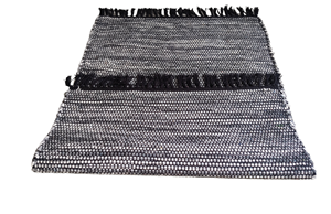 Ensemble de tapis rectangulaire en coton moderne personnalisé, tissé à la main, style bohème, tissage plat abstrait, salle de bain, salon, entrée - Product Image 6