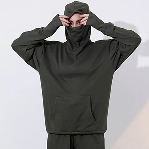 Sweat à Capuche Personnalisable - Cagoule Zip Anti-vent Pour Homme Et Femme - Idéal Moto, Vélo, Sports D'extérieur En Automne/hiver