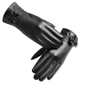 Gants en cuir d'agneau de haute qualité classiques pour femmes, vente en gros, mode d'hiver pour femmes - Product Image 4